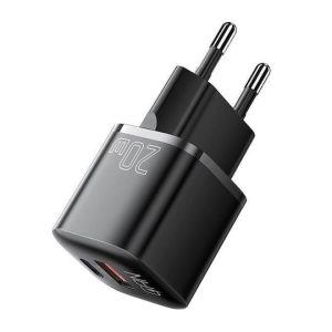 Essager Caricabatterie Wireless GaN con Porta USB-A e Porta USB-C 20W Power Delivery Nero (ECTAC-HMB01-P)
