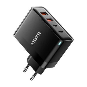 Caricabatterie Essager senza cavo con 2 porte USB-A e 2 porte USB-C 100W Nero (ECT2CA-QYB01-Z)