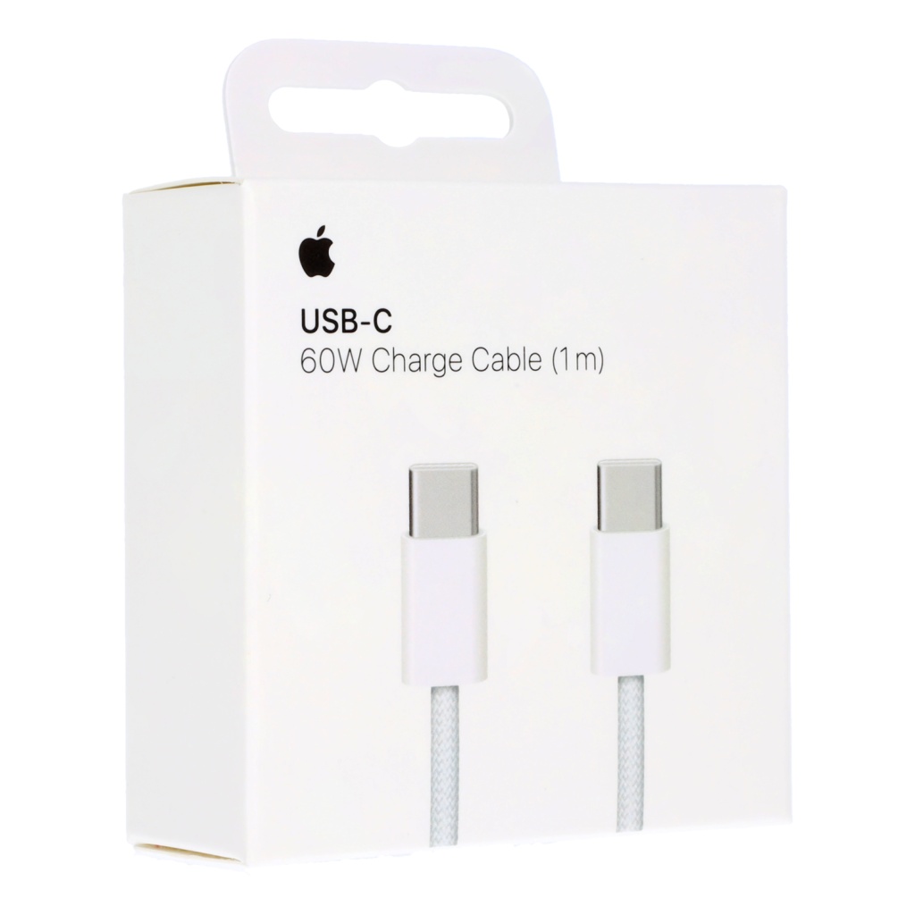 Apple Braided USB 2.0 Cable USB-C male - USB-C 60W Λευκό 1m_0