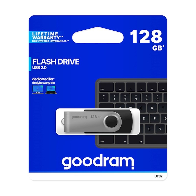 Goodram pendrive 128GB USB 2.0 UTS2 black_0