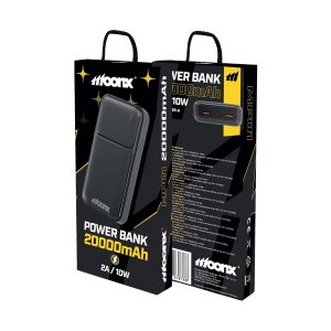 MOONX power bank MP01 2A 10W 2xUSB 20000mAh nero