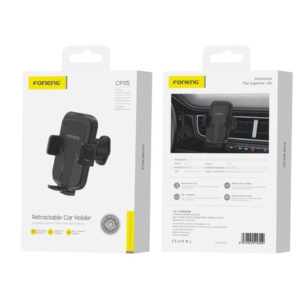 FONENG car holder gravity air vent CP115 Black_0