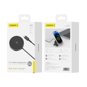 Caricabatterie wireless FONENG MagSafe W03 15W Nero