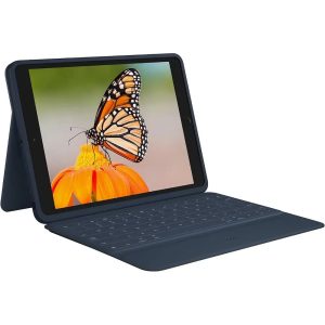 Apple iPad 10.2 2019 (7ª generazione) 128GB con Logitech Rugged Combo 3 Tastiera Custodia USATO GRADO A