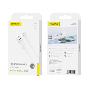 Cavo FONENG XS01 USB-C 3A 1M Bianco