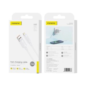 Cavo FONENG XS07 Lightning 2.4A 1M Bianco